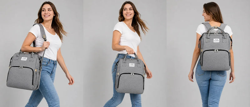Mochila Pañalera Con Cambiador para Bebé