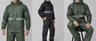 Traje Impermeable 2pcs Negroverde
